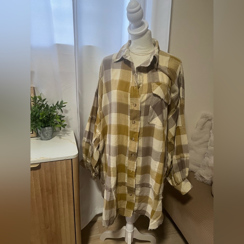 Plaid tunic